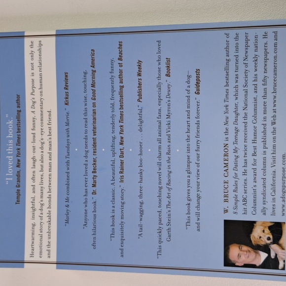 A Dog's Purpose & A Dog's Journey by W. Bruce Cameron 2 Paperback Books - Picture 7 of 9